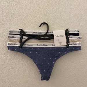 Calvin Klein 3-pack thong size M brand new
